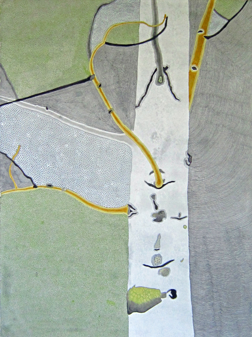 Black, White, Yellow and Grey