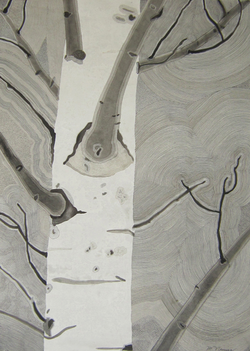 Black and White Aspen One