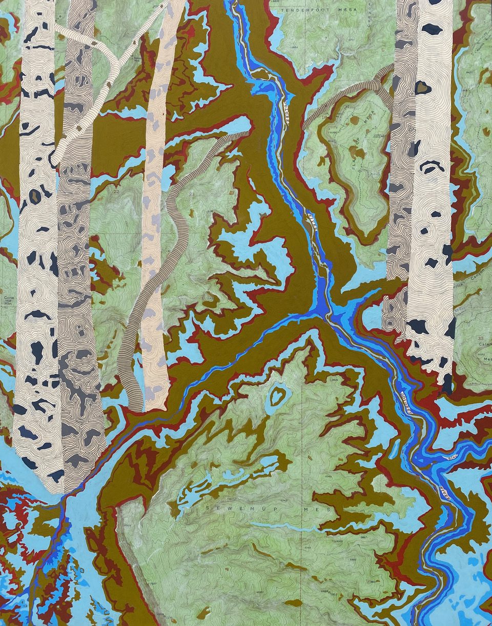 THE DOLORES RIVER, middle panel